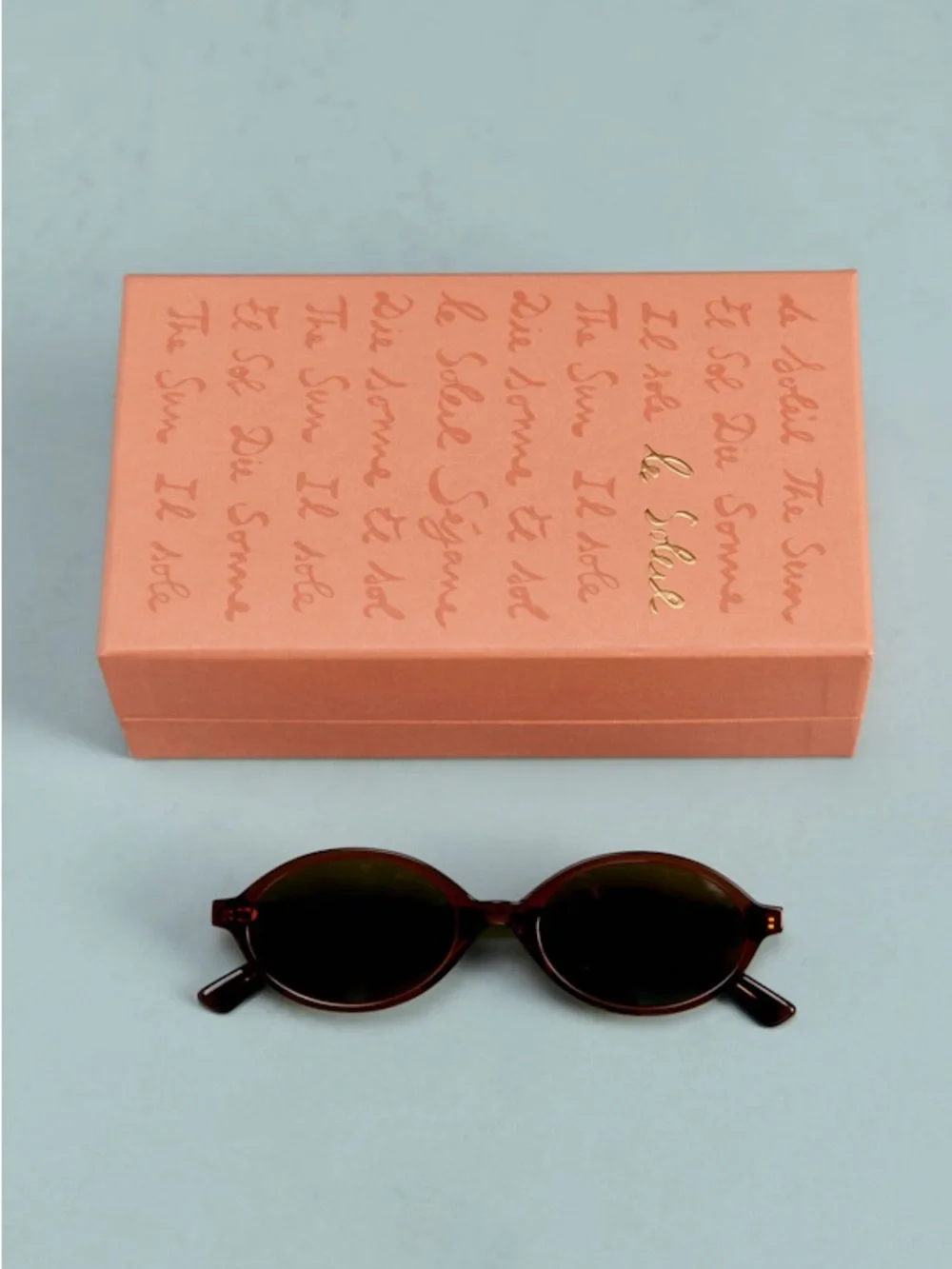 Sezane Alba Tortoise Oval sunglasses